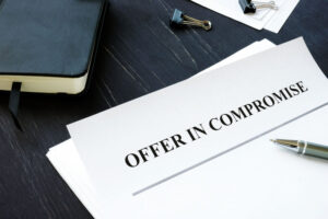 IRS Offer in Compromise OIC agreement and pen